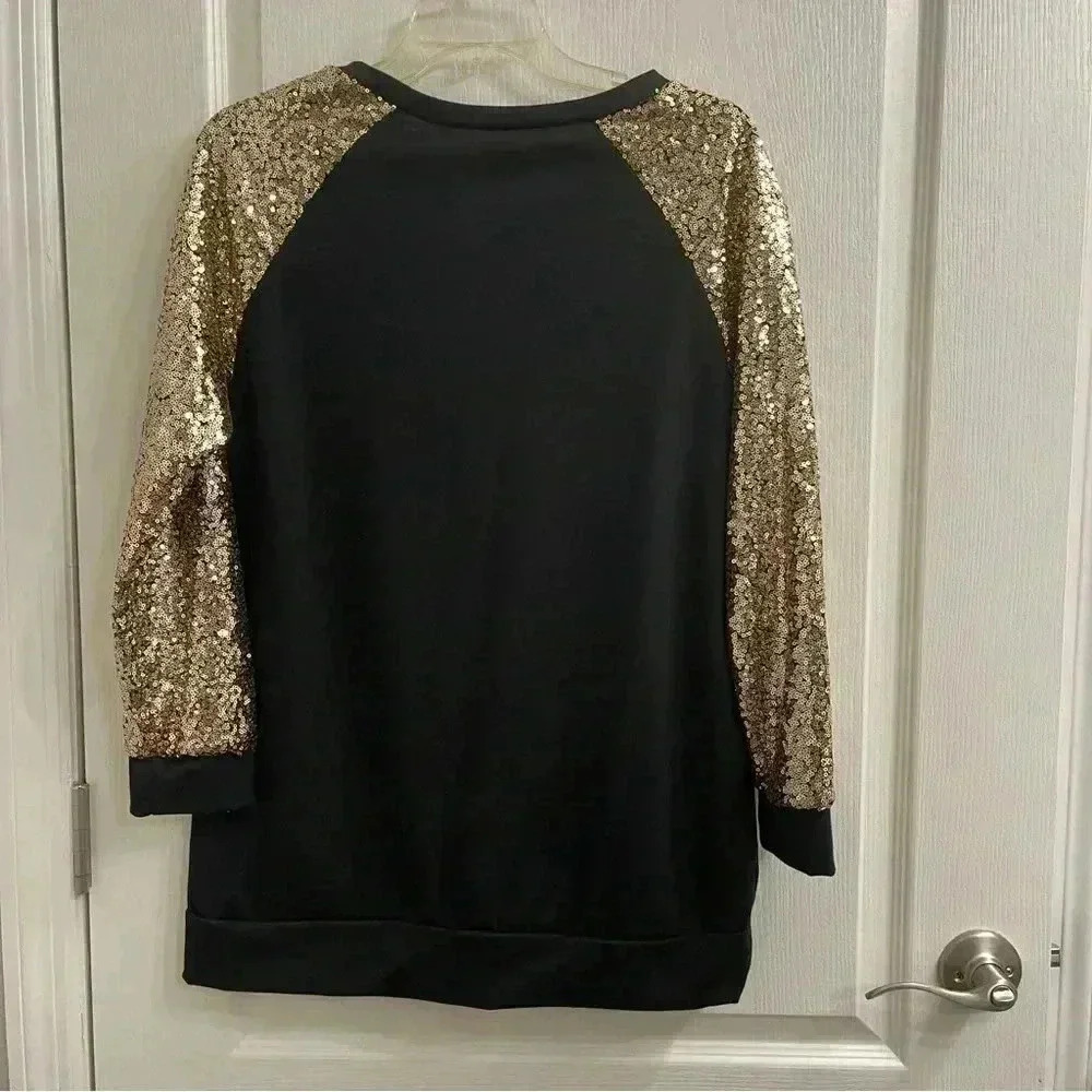 Sequins Long Sleeve Top - Picture 6 of 6